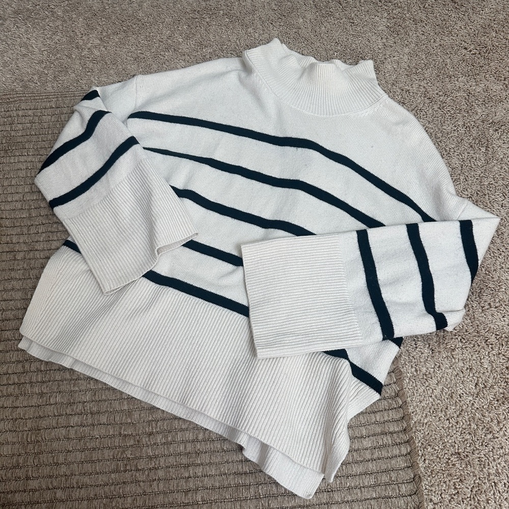 Banana republic turtleneck striped sweater